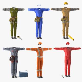 Workman Uniforms Collection 4 3D model