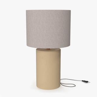 3D Elegant Table Lamp with Fabric Shade