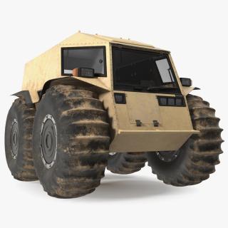 3D model Dirt Off Road Sherp ATV Rigged