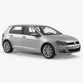 3D model Volkswagen Golf 2017