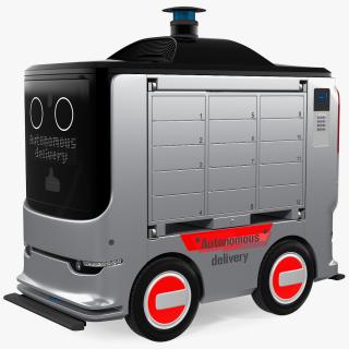 3D Autonomous Delivery Service Robot model