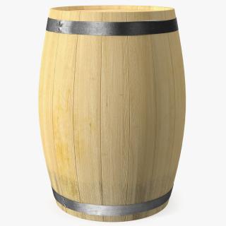 3D model Wooden Barrel 2