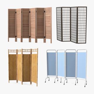 3D Folding Screens Collection 2 model