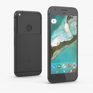 3D Google Pixel XL Phone Quite Black model