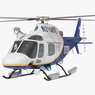 Police Helicopter AgustaWestland AW119 Koala 3D model