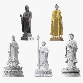 Buddha Statues Collection 6 3D