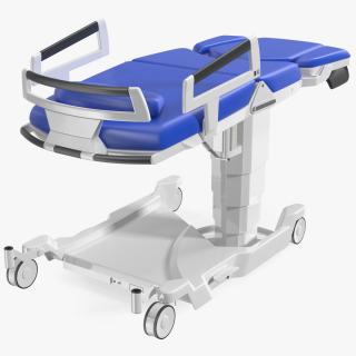 3D model Bed for Birth Blue Rigged