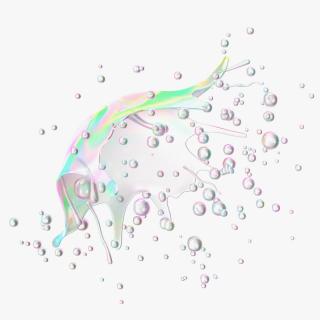 3D model Soap Bubble Burst Stage 7