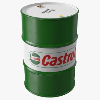 3D Castrol Oil Drum