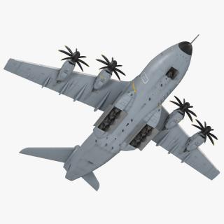 3D Airbus A400M Atlas Military Transport Aircraft Rigged model