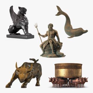 3D model Bronze Sculptures Collection 3