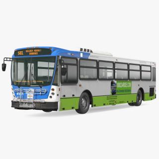 Bus Nabi 416 Miami Dade Transit Simple Interior 3D