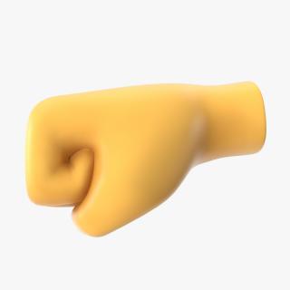 Left-Facing Fist Emoji 3D