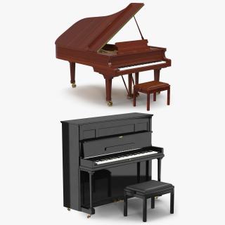 Pianos 3D Models Collection 2 3D model