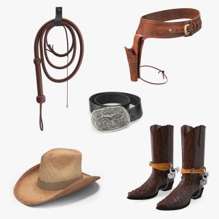 3D Cowboy Accessories Collection 3