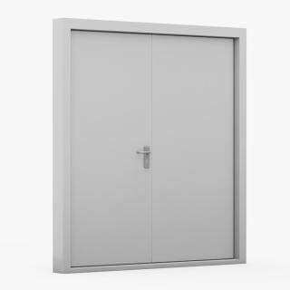 3D model Exit Emergency Doors Grey