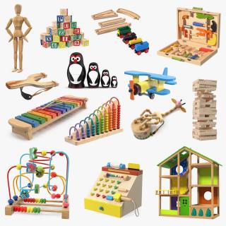 Wooden Toys Collection 8 3D model