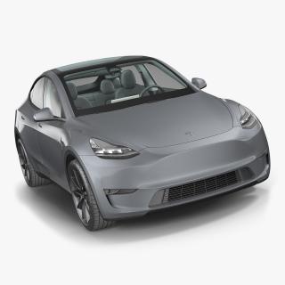 3D model Tesla Model Y Silver