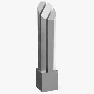 3D Silver Trophy model