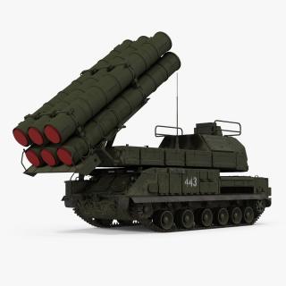 Buk Missile System SA11 Gadfly Rigged 3D