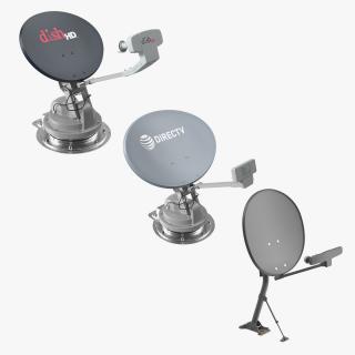 Dish Antennas Collection 3D model