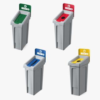 Garbage Containers Collection 3D model