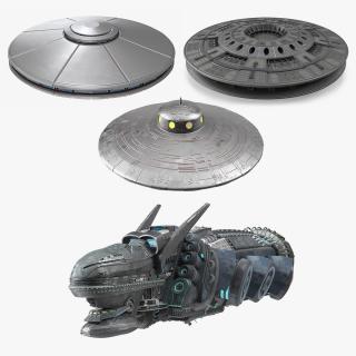 UFO Ships Collection 3 3D