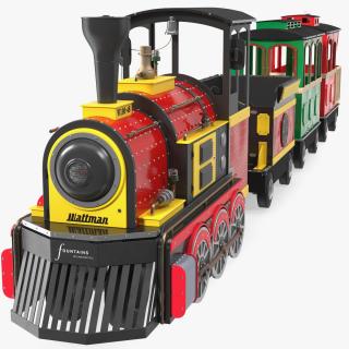 Children Train Wattman Mini Express Rigged 3D