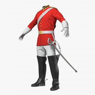 3D model British Cavalry Royal Life Guard Uniform