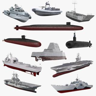 US Warships Collection 5 3D model