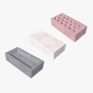 Calcium Silicate Bricks Collection 3D model