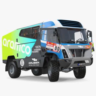 3D model Racing Truck Gaussin H2 Simple Interior Rigged for Maya