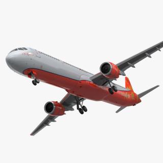 3D MC 21 Aeroflot Twinjet Airliner Rigged model