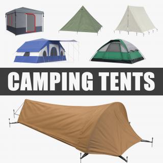 3D Camping Tents Collection 3