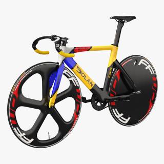 3D model Colored Track Bike Dolan DF4 Carbon