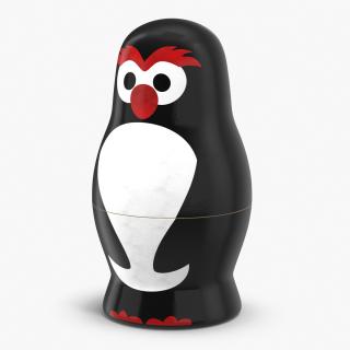 3D Matryoshka Penguin Doll model