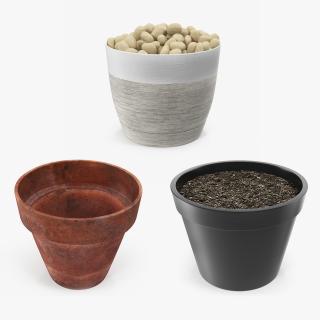 Flower Pots Collection 3D