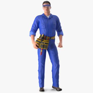 3D model Electrician Standing Pose