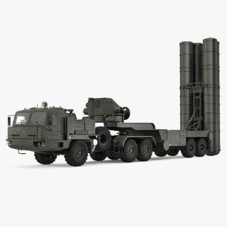 3D S-400 Triumf Launch Vehicle Battle Position model