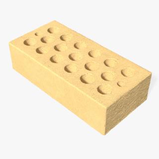 3D model Hollow Ochre Calcium Silicate Block