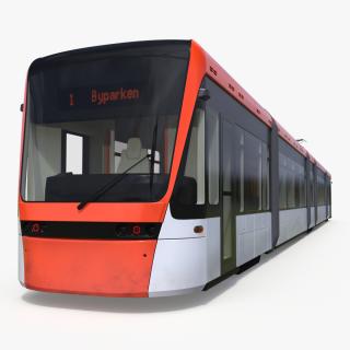 Modern City Tram Simple Interior 3D