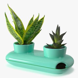 3D model Double Herb Pot Sagaform Green