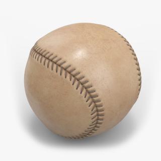 3D Stitched Baseball Ball 1870-1900s model