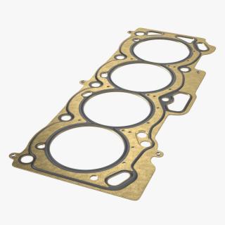 3D model Engine Block Head Gasket Brass