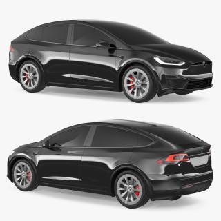 3D Tesla Model X Plaid Exterior Only model