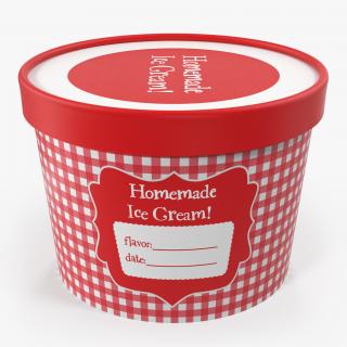 3D Ice Cream Gallon Container