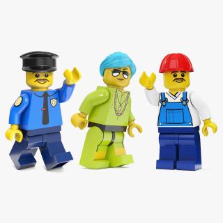 3D Rigged LEGO Minifigures Collection 2