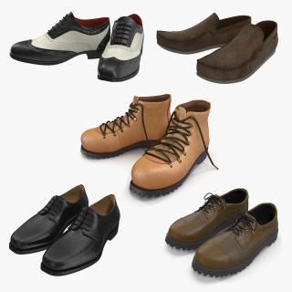 Man Shoes Collection 6 3D