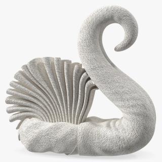 Elegant Towel Swan White 3D model