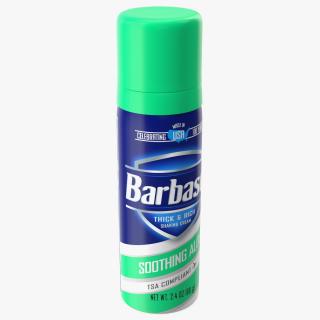 3D Barbasol Shave Cream Travel Can Aloe